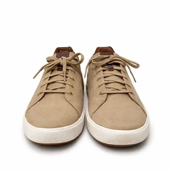 OluKai Lae‘ahi Li Sneakers Men’s 11.5 Tan Nubuck Casual Lace Up Comfort Shoes - Picture 2 of 7